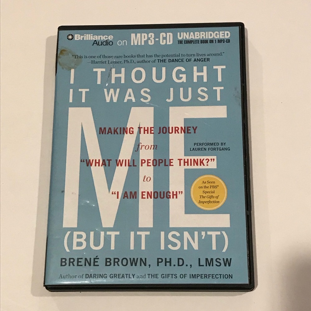 Brene Brown I Thought It Was Just Me (but it isn't) MP3 CD